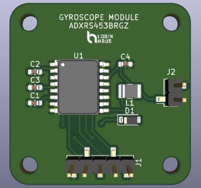 ADXRS453 gyroscope sensor module